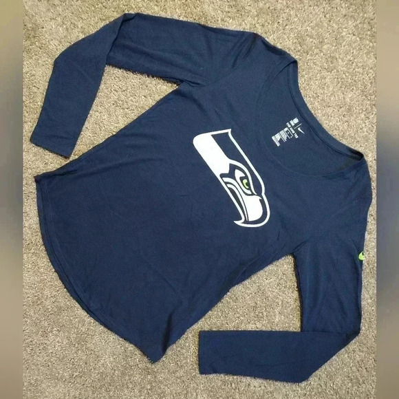 Nike Tops - Nike Seattle Seahawks NFL Team Apparel Long Sleeve T-shirt Medium